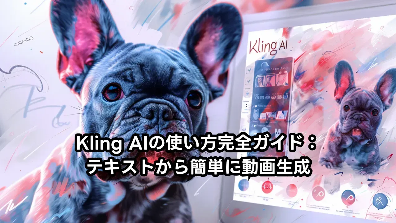 Kling AI로 글에서 동영상을 만드는 모습을 나타낸 이미지