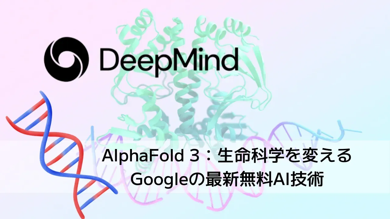 タンパク質の立体構造を予測するAI「AlphaFold 3」のイメージ