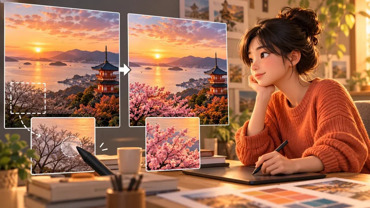 ChatGPTで画像の一部を選択して編集するイラスト